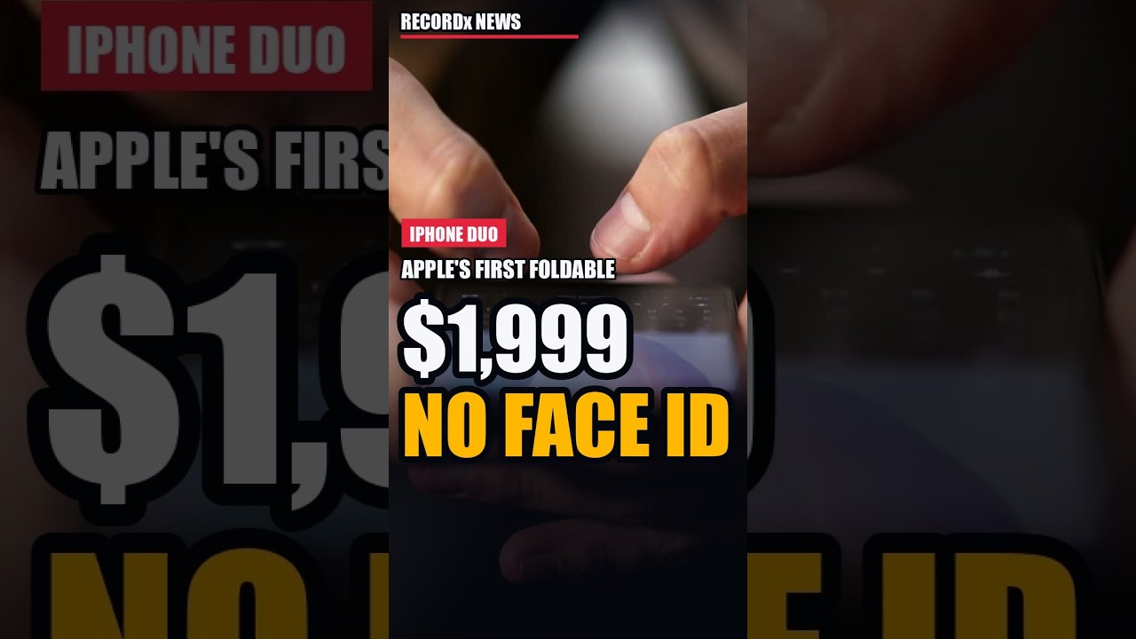 Apple's $1,999 Foldable iPhone Can't Recognize Your Face