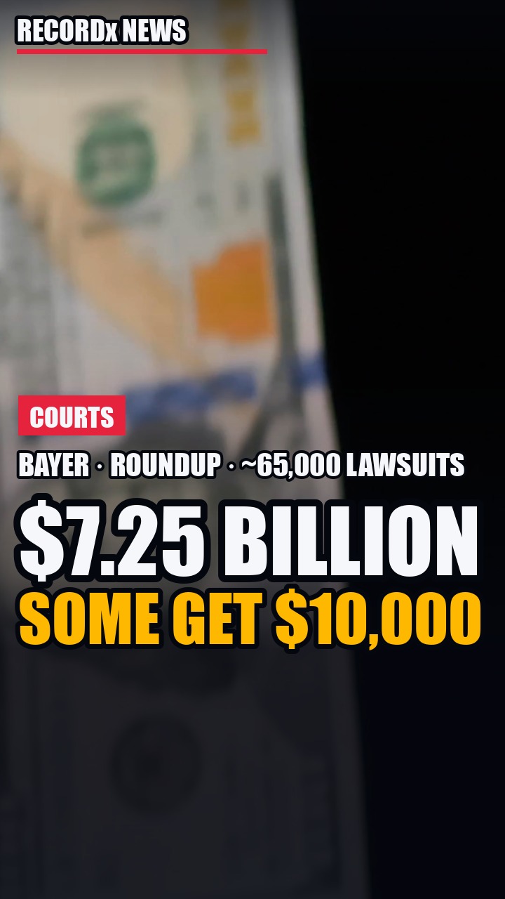 Bayer's $7.25 Billion Roundup Settlement: Some Get $10,000.