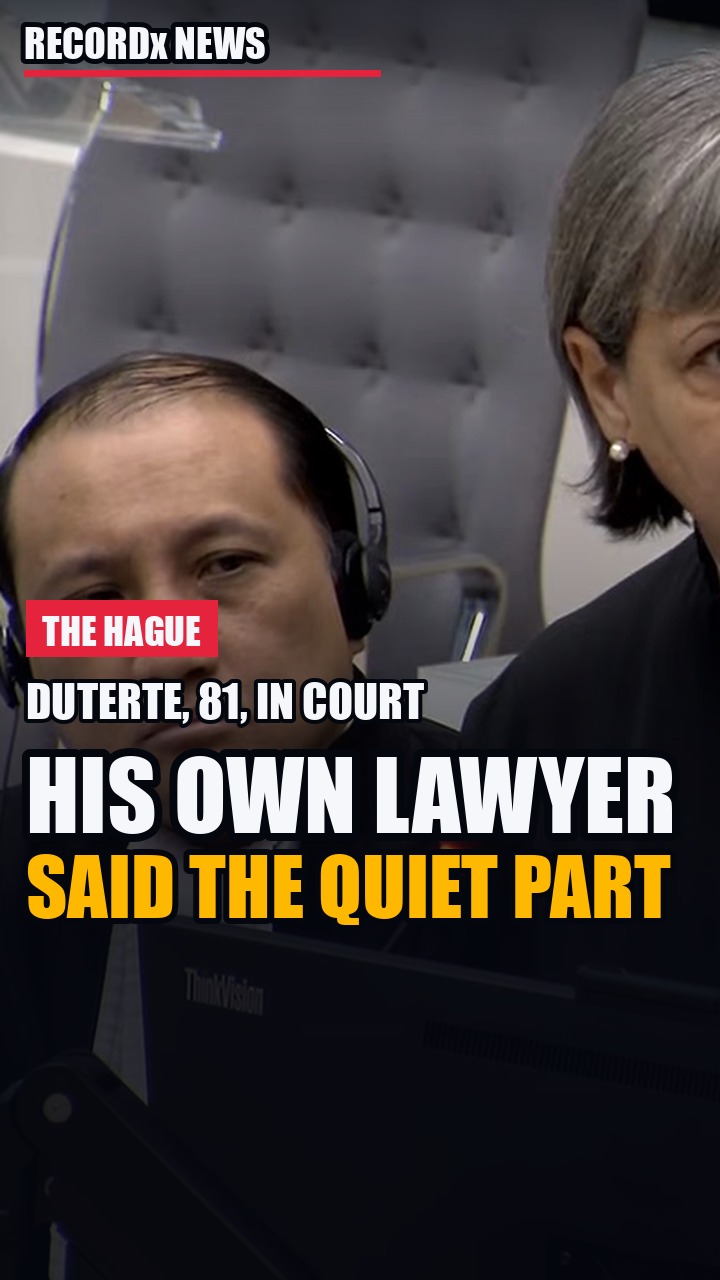 Duterte Showed Up In Court. His Own Lawyer Said The Quiet Part.