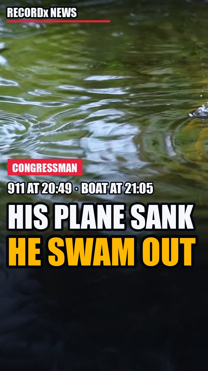 His Plane Sank. He Swam Out And Waited In The Lake.