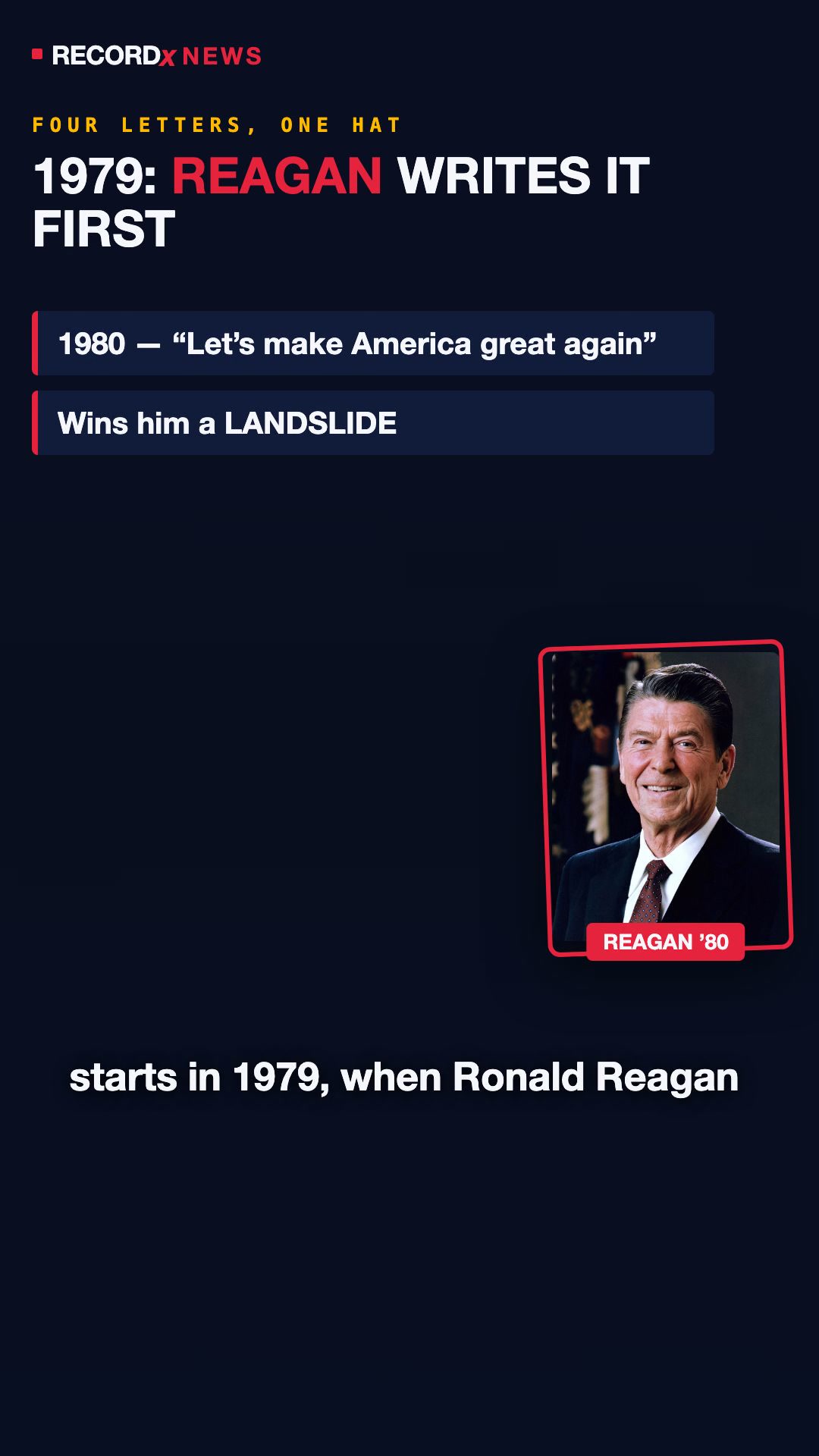 MAGA Wasn't Trump's Idea. Reagan Wrote It In 1979.