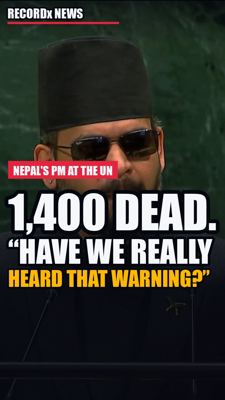 Nepal's 36-Year-Old PM to the UN: "Have We Really Heard That Warning?"