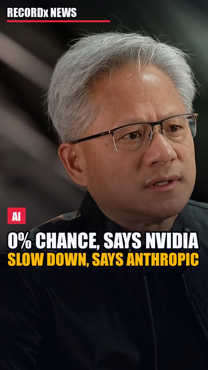 Nvidia's CEO Says There's A 0% Chance AI Ends The World. Anthropic's Says Slow Down.