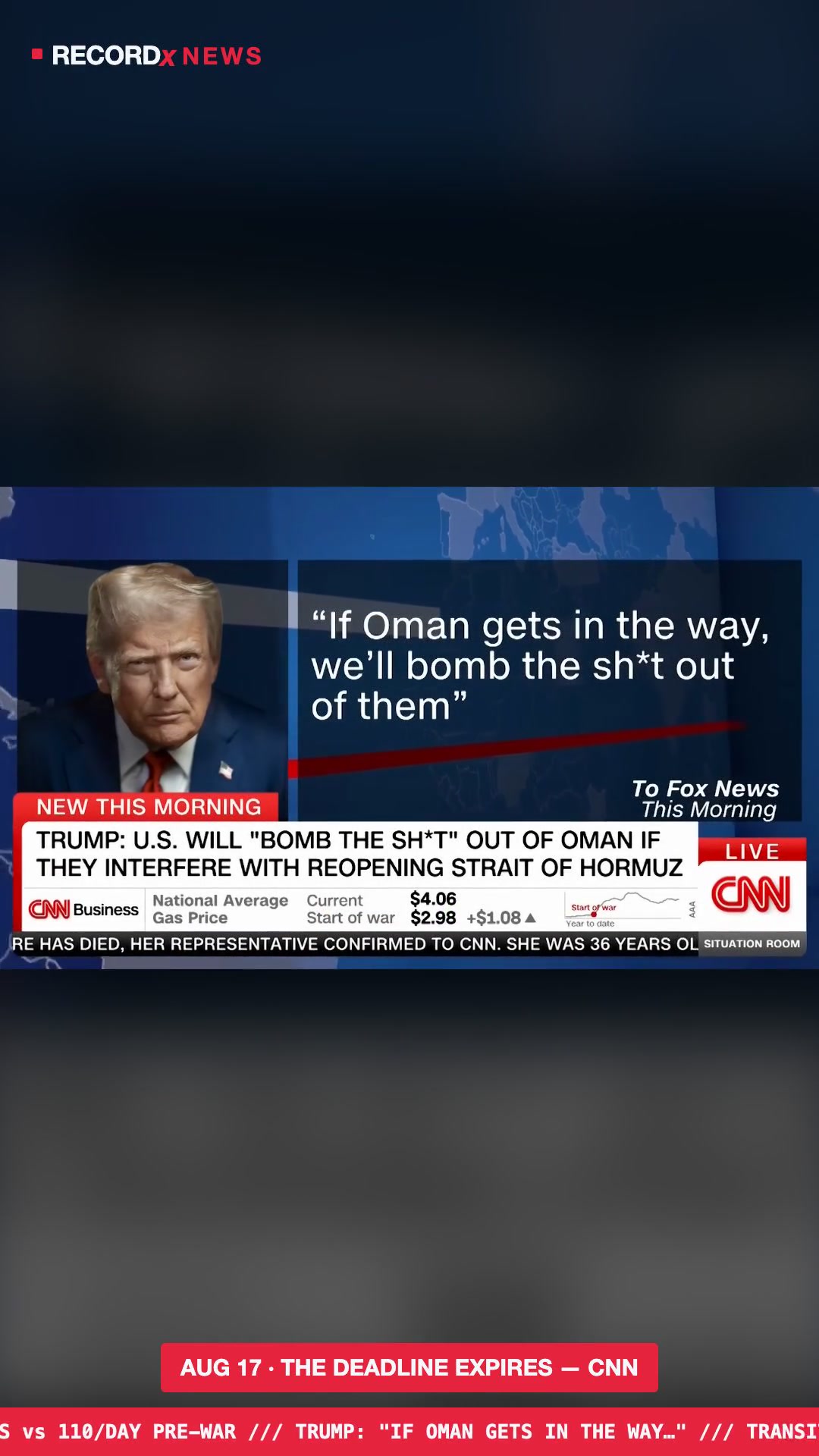 Trump: "If Oman Gets In The Way…" — The Iran Deadline Just Died