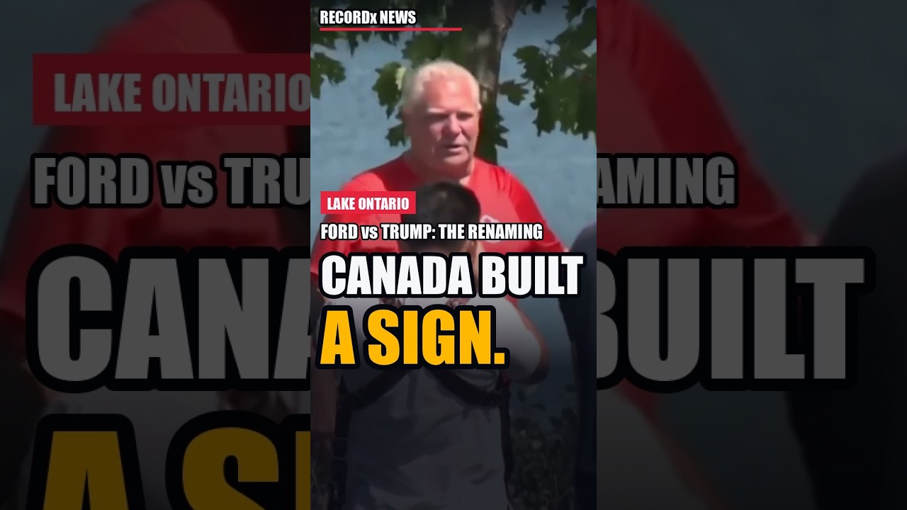 Trump Renamed The Lake. Canada Built A Sign.
