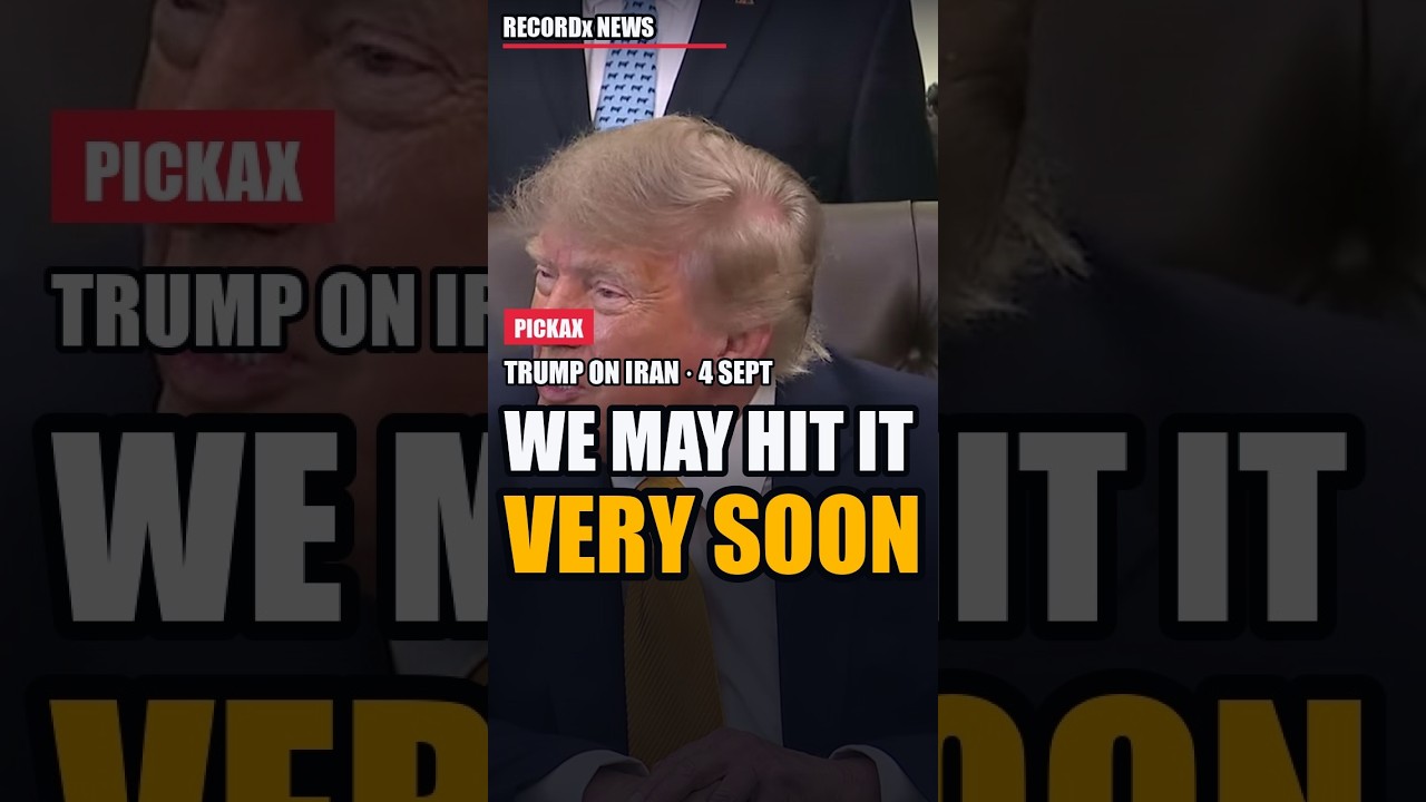 Trump: "We May Hit Pickax Very Soon"
